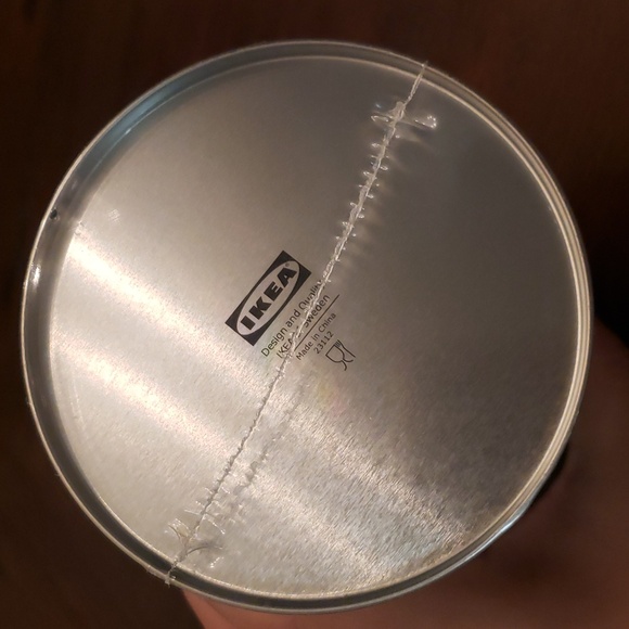 IKEA Set of three Nesting Cylindrical Metal Storage Tins - Picture 5 of 11